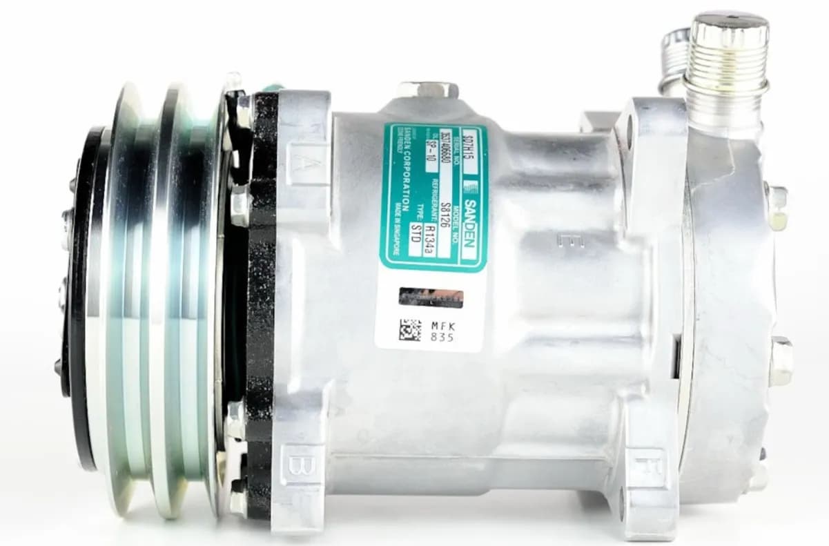 SANDEN KLİMA KOMPRESÖR - SANDEN 8126 - iş makinesi yedek parçası